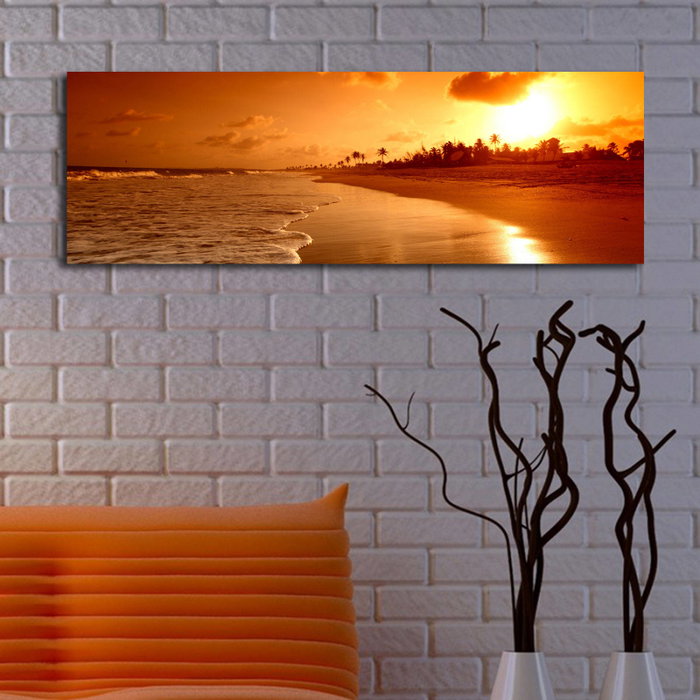 Wallity Cuadro Decorativo en Lienzo Iluminado con LED 30 x 90 cm
